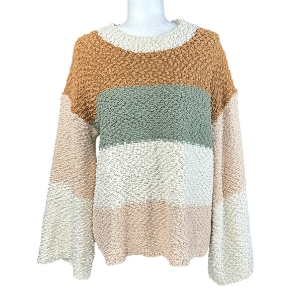 POL Popcorn Sweater M Colorblock Bell Sleeves
Oversized Cozy Chunky - Picture 2 of 11
